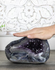 Amethyst & Agate Stone Geode - AMGE0096