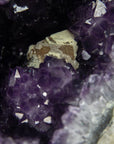 Unique XXL Natural Amethyst Geode with Calcite Formation - AMGE0108