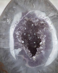 Stunning Amethyst & Quartz Selfstaning Stone Egg - STE0006