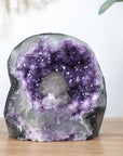 Amethyst Geode with Beautiful Calcite Crystal Specimen - MSP0178 - Southern Minerals