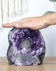 Amethyst Geode with Beautiful Calcite Crystal Specimen - MSP0178 - Southern Minerals