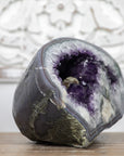 Unique XXL Natural Amethyst Geode with Calcite Formation - AMGE0108