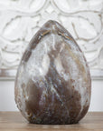 Stunning Quartz Stone Egg Shaped Carving, Handmade Piece - STE0082