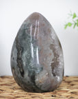 Stunning Quartz and Jasper Natural Stone Egg Carving - STE0043