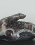 Rainbow Amethyst, Agate & Jasper Geode with Rare Calcite - AMGE0099