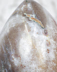 Stunning Quartz Stone Egg Shaped Carving, Handmade Piece - STE0082