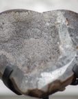 Quartz Druzy Stone Heart, Stand Included - HST0102