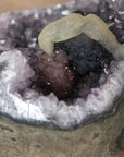 Stunning Amethyst Cluster with Calcite Crystal Formation - MSP0318