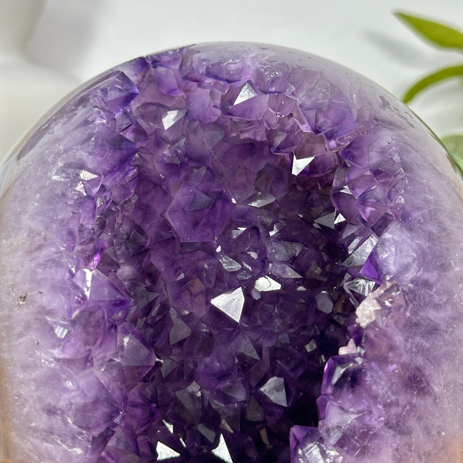 Top Grade Uruguayan Amethyst Agate Large Sphere Geode - SPH0167