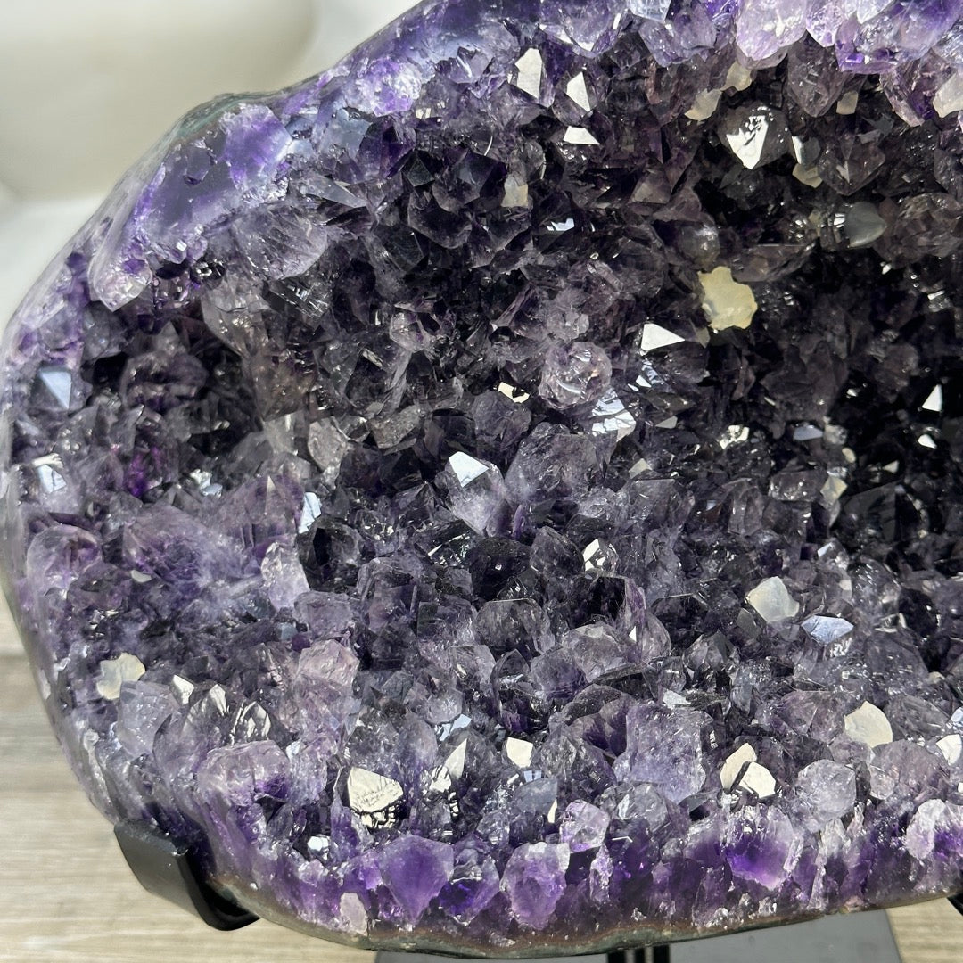 Large Natural Amethyst Geode on Stand for home Decor - MWS3279