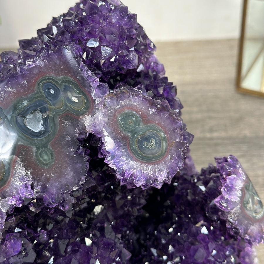 Large Amethyst Geode with Beautiful Stalactite Formations - CBP1223