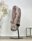 Huge Natural Pink Amethyst Geode - Unique Mineral Display Piece on Stand - MWS2802