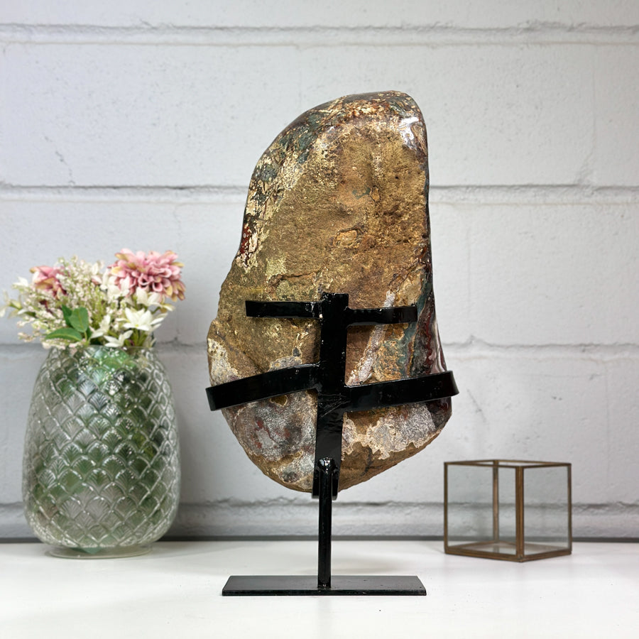 XXL Amethyst Geode with Jasper Shell - MWS2443