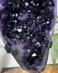 Natural Amethyst Crystal Specimen with Huge Deep purple Crystals - MWS3124