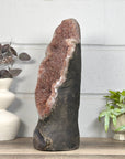 Huge 17 in Tall Natural Sugar Quartz Statement Piece from Uruguay - CBP1442