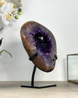Natural Amethyst Geode with Agate Shell - MWS2431