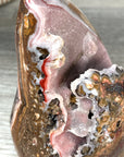 Red Jasper Stone Flame Carving - FST0167