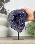 Deep Purple Amethyst Cluster with Green Jasper Shell - MWS3319