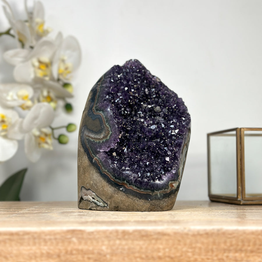 Amethyst Geode with Deep Purple Crystals - CBP1161
