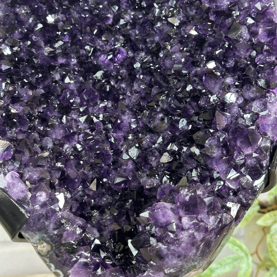 Top Grade Uruguayan Amethyst Geode - Stand Included - MWS3147