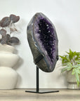 Large Natural Uruguayan Amethyst Geode with blue agate Shell - MWS3091