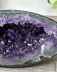 Natural Amethyst Geode with Green Jasper Shell From Uruguay - STGE0113
