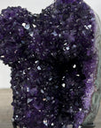 Deep Purple Amethyst Stalactite Formation on Metal Stand - MWS2729