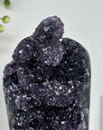 Amethyst Crystal Cluster on Stand - Deep Purple Sparkling Crystals - MWS2645