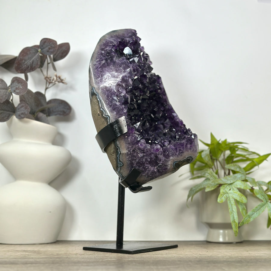 XXL Natural Amethyst Specimen on Stand - MWS3093
