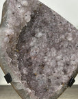 Unique Natural Sugar Amethyst Crystal Geode on Stand - MWS3383