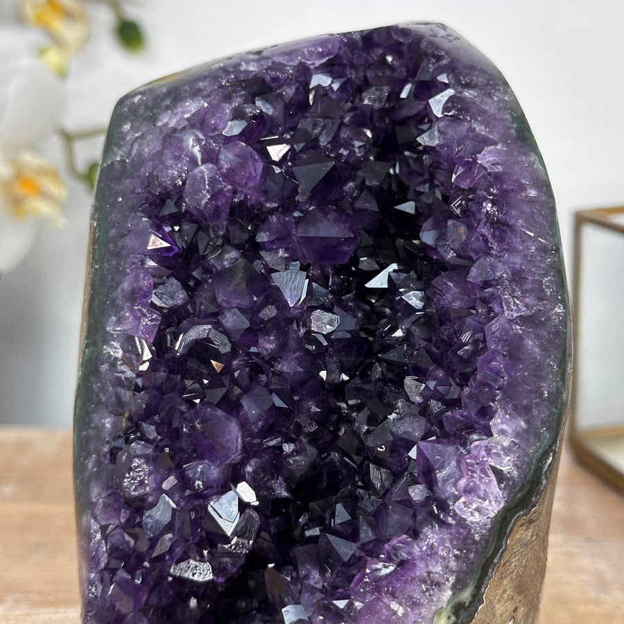 Amethyst Crystal Geode Stand-Up Specimen - CBP1160