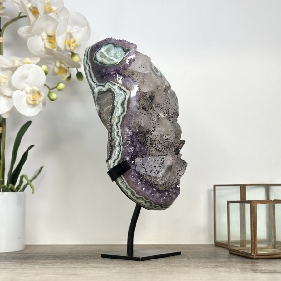 Huge Amethyst Crystal with outstanding Calcite Formation - MWS2385