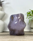 Natural Amethyst, Agate & Jasper Art Statement Piece for Home Decor - CBP1392