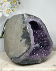 Large Amethyst Stone Geode with Calcite Crystal Formations - STGE0013