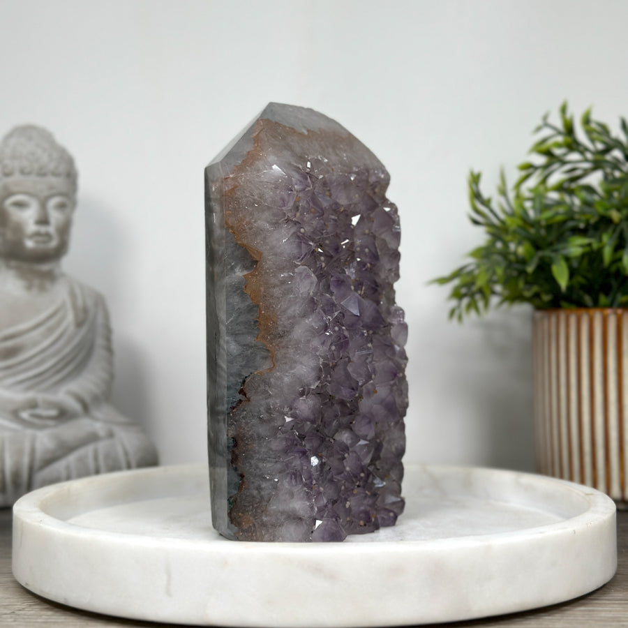 Beautiful Large Amethyst Stone Tower  - STP0156