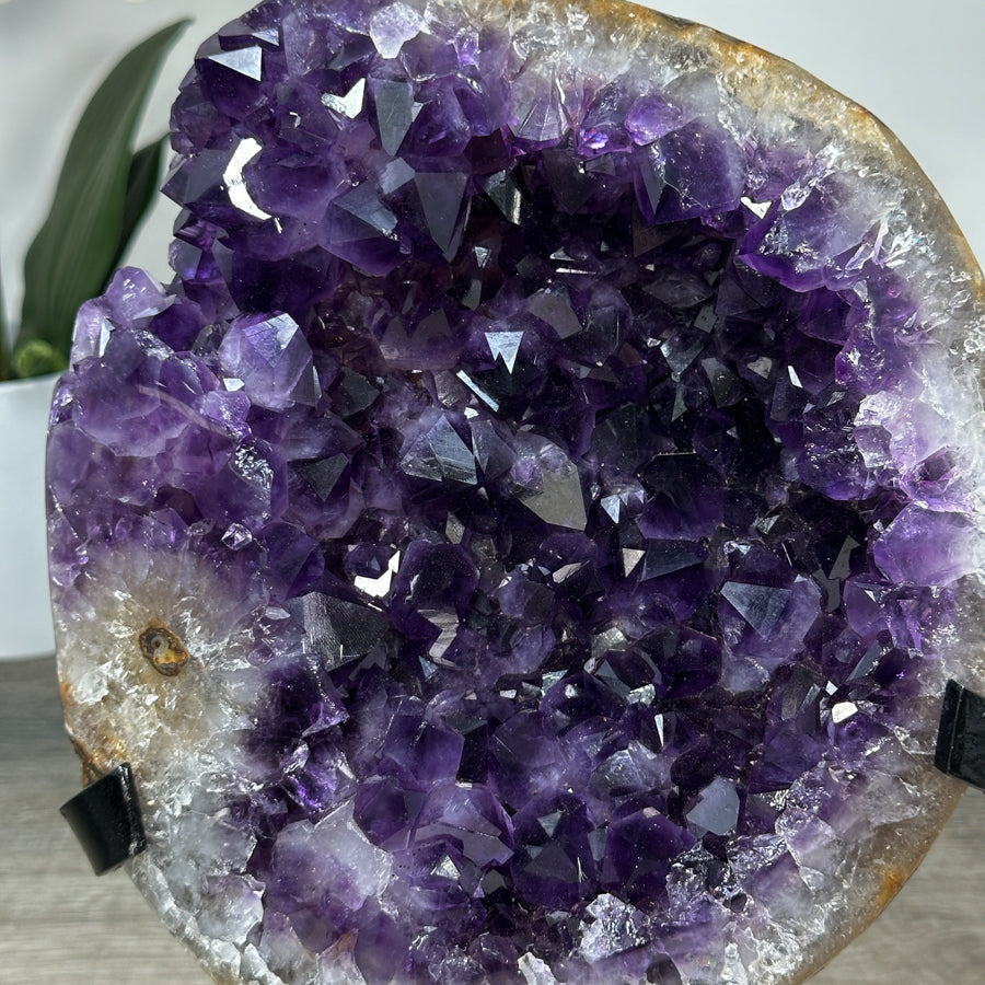 A Grade Amethyst Crystal Cluster with Large Deep Purple Crystals - MWS2032