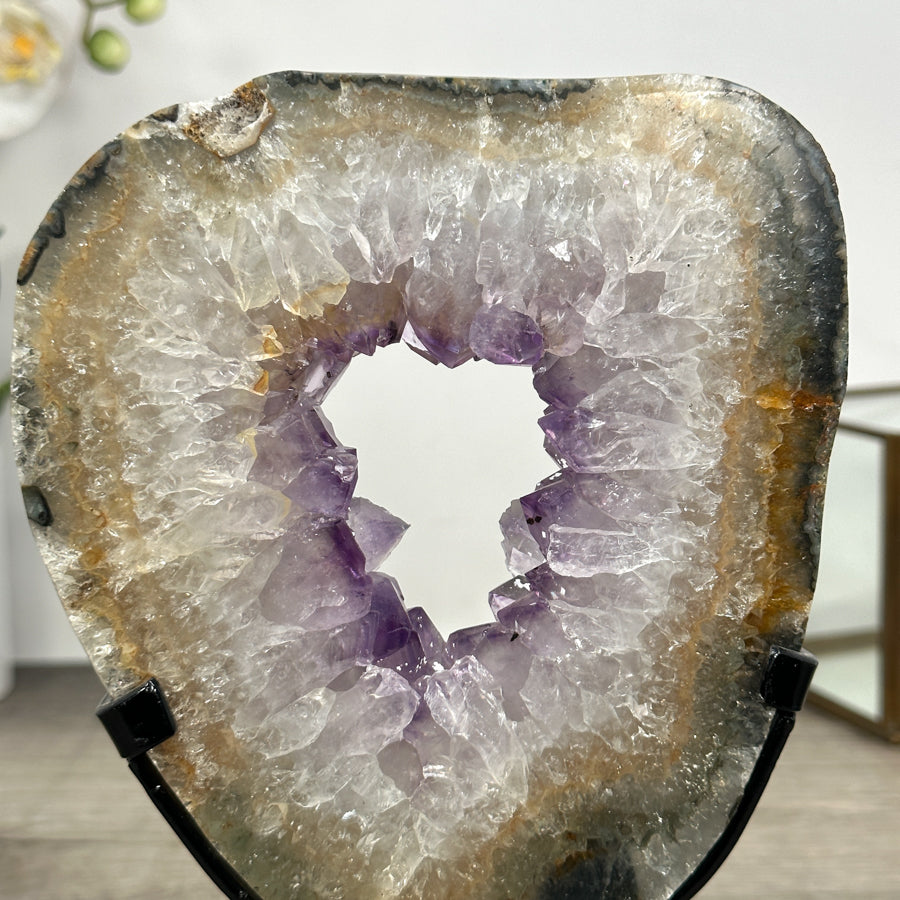 Natural Amethyst &amp; Quartz Stone Portal - MWS3010