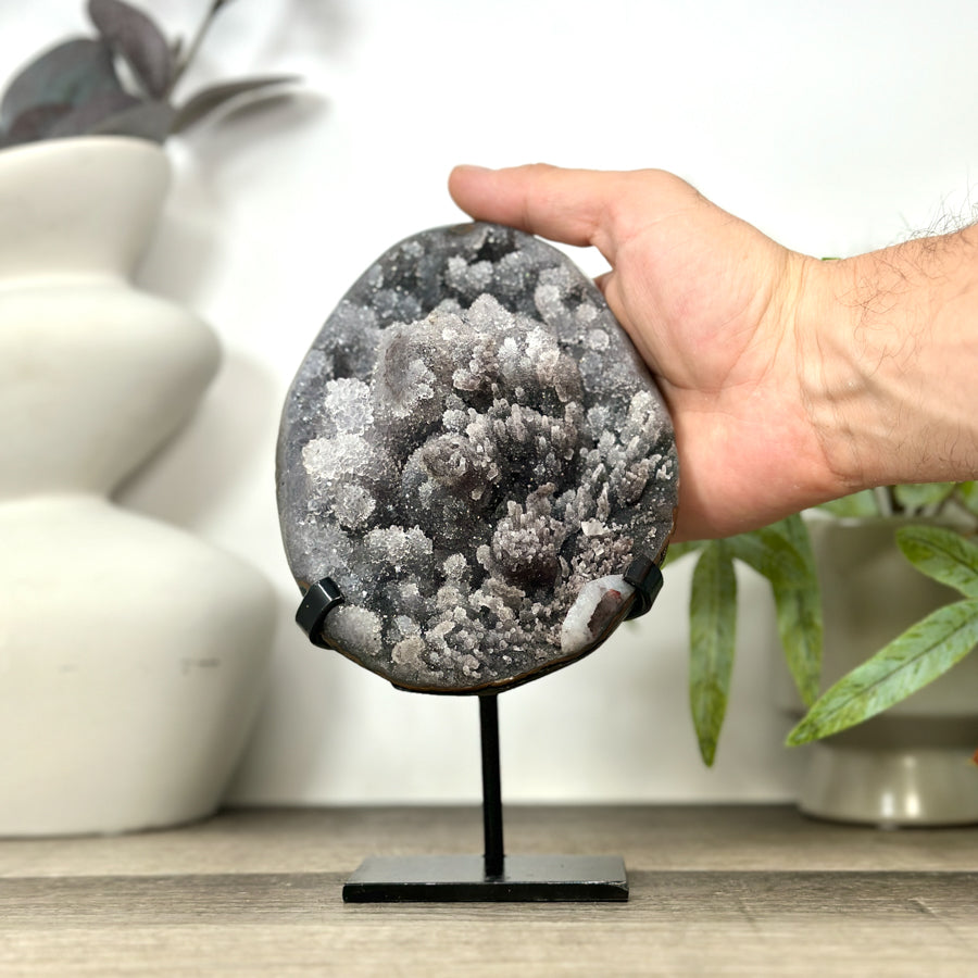 Natural Quartz Cluster Specimen with Rare Crystal Formations - MWS3158