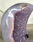 Outstanding Agate & Amethyst Moon Carving - MWS2361