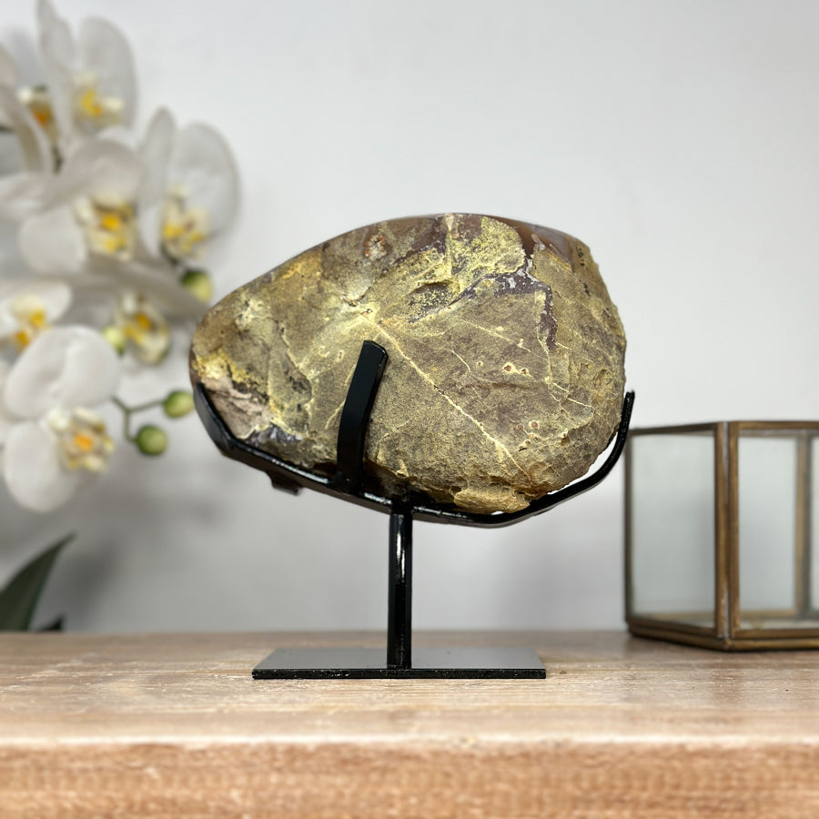 Natural Amethyst &amp; Quartz Geode, Unique double Crystallization - MWS1887