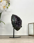 Amethyst Geode on Stand with Calcite Formation - MWS2864