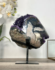 Deep Purple Amethyst and Agate Crystal Cluster Stalactite Formation - MWS2624