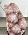 Natural Rainbow Quartz Cluster on Metal Stand - MWS2855