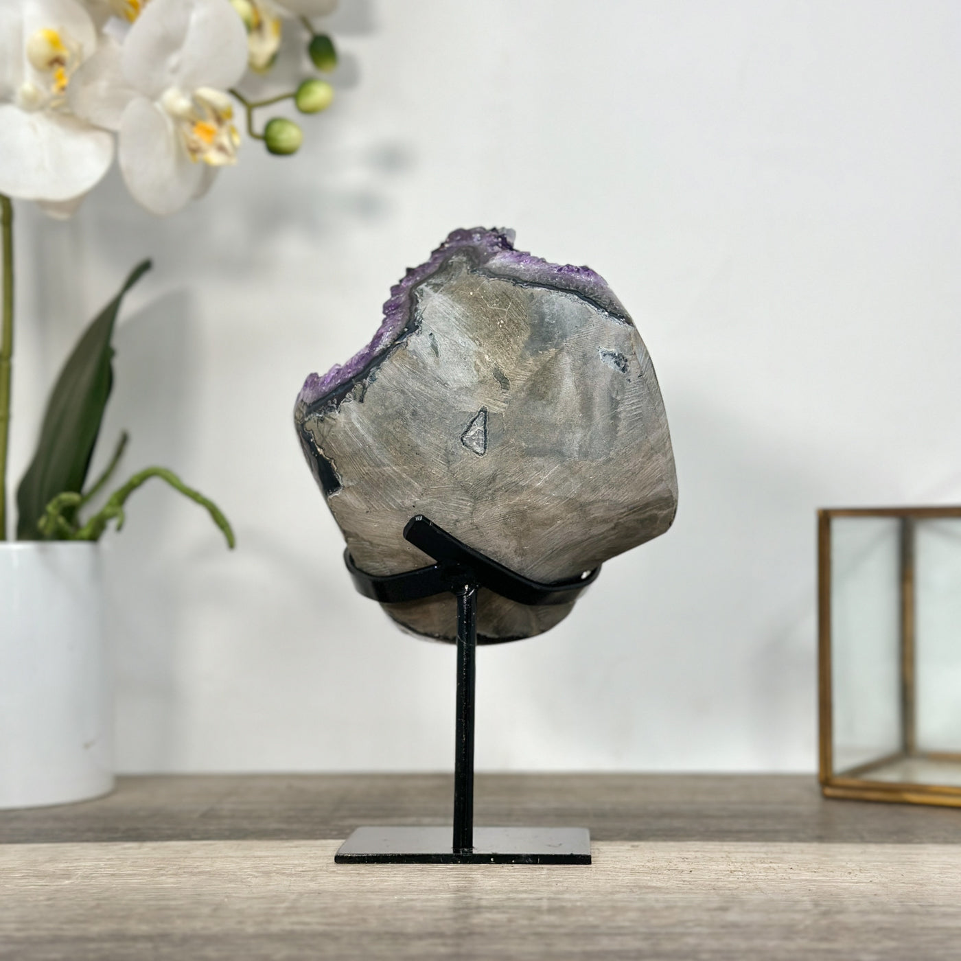 Top Grade Amethyst Crystal Cluster with Deep Purple Points for Home Decor - MWS2676