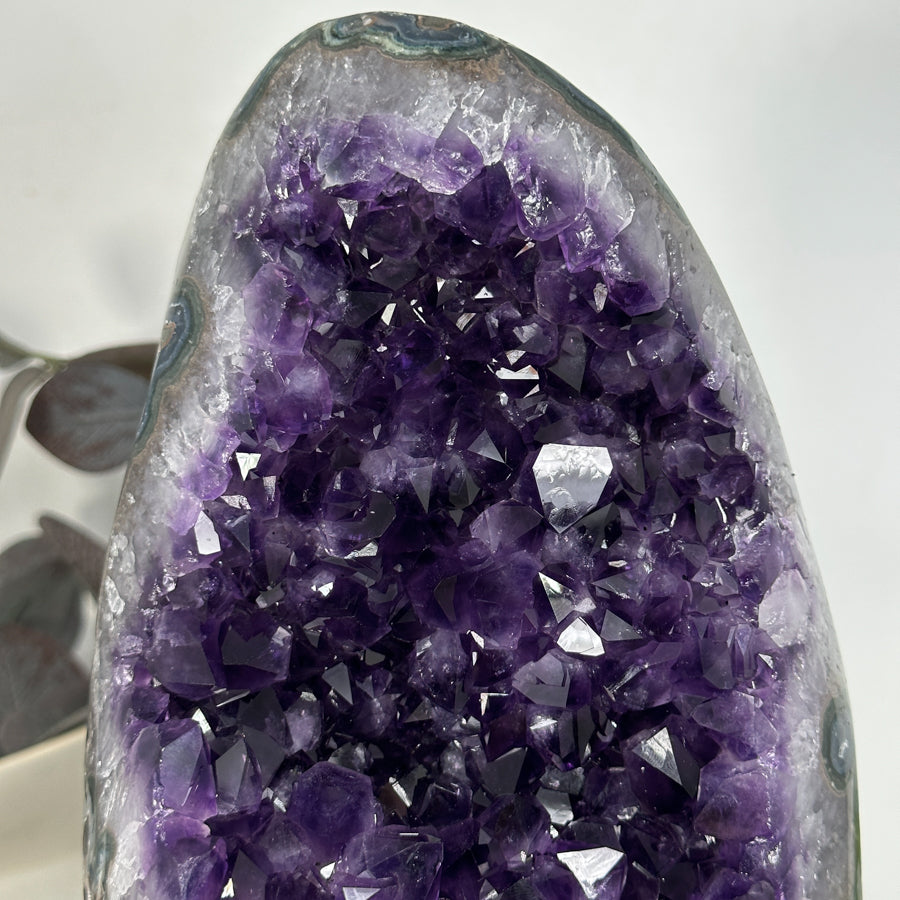 Unique Natural Uruguayan Amethyst Geode Statemen Piece - MWS3225