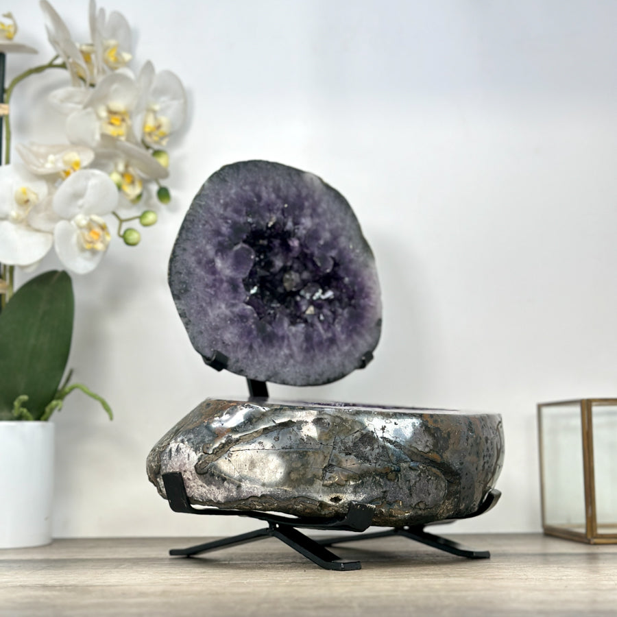 Huge Polished Amethyst Geode - Perfect Home Decor Statement Piece - MWS2992