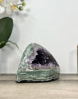 Amethyst & Green Jasper Stone Geode from Uruguay - STGE0021