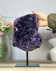 Deep Purple Amethyst Cluster with Large & Shinny Crystals - MWS3401