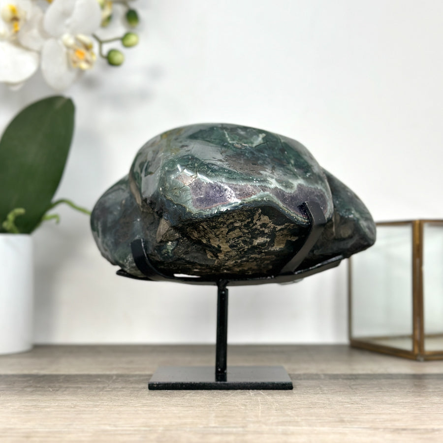Uruguayan Amethyst Geode with Deep Purple Crystals - MWS2927
