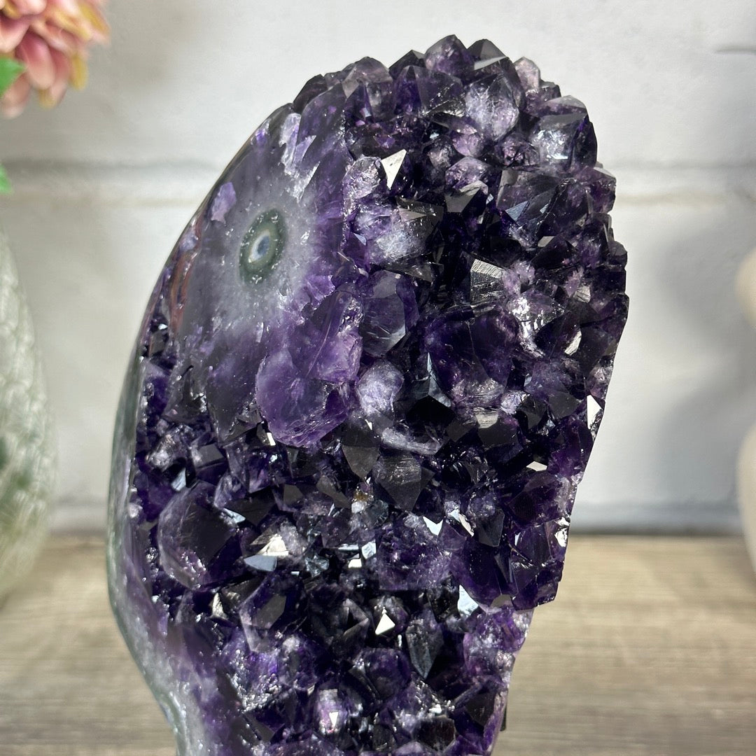 Natural A Grade Amethyst Cluster with Stand - MWS3400
